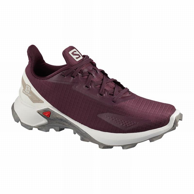 Chaussures De Trail Running Salomon Femme Bordeaux - Salomon ALPHACROSS BLAST - France (8452-FOMZG)